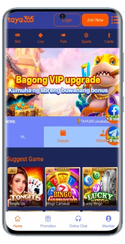 taya365 apk download mainscreen